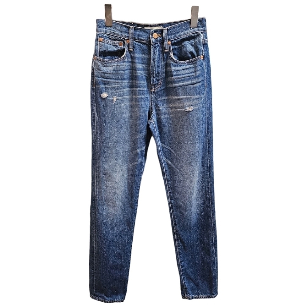 Madewell The Perfect Vintage Jean Distressed Medium Wash Size 25 11" Inseam
